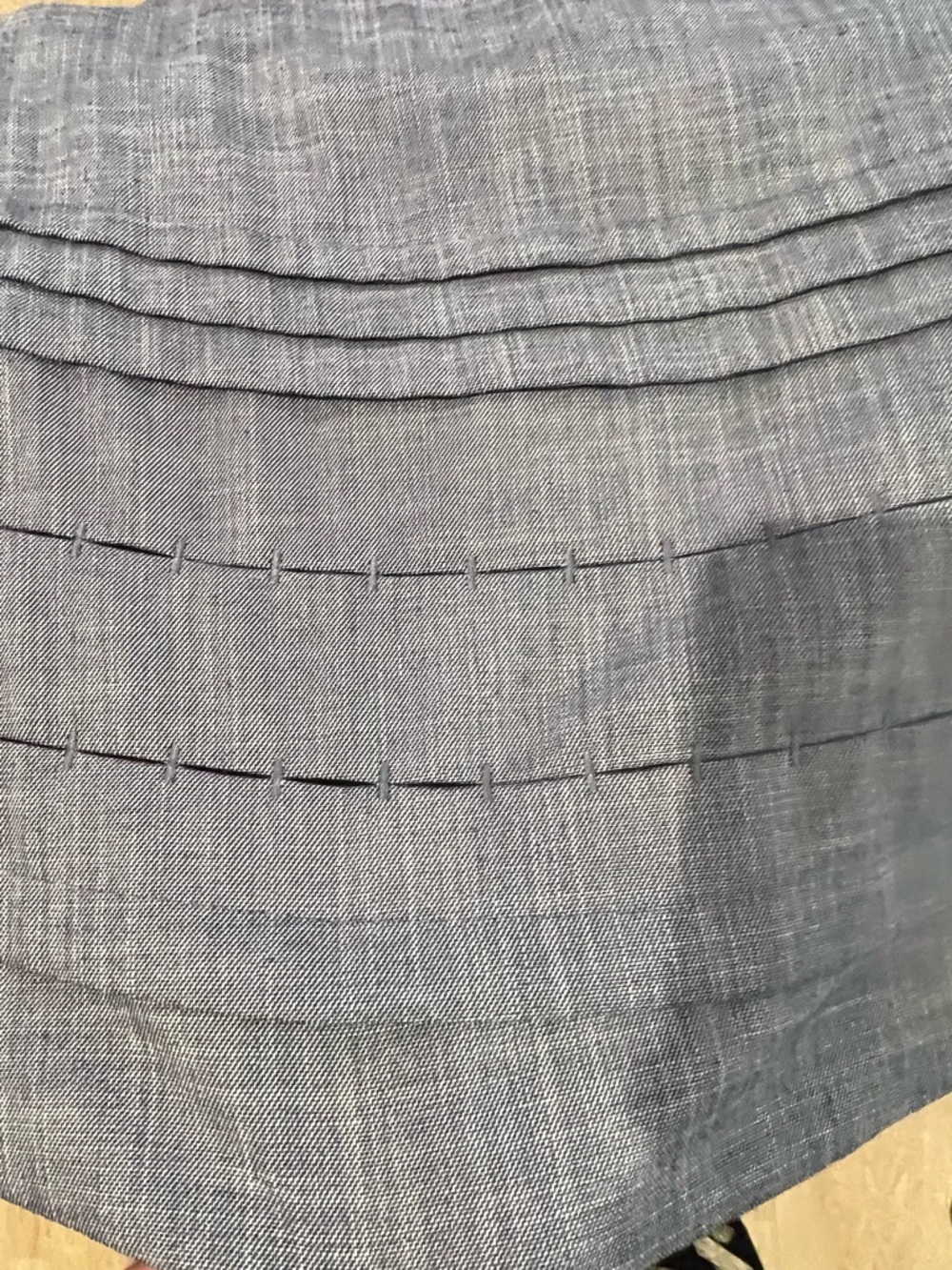 Banana Republic One-Shoulder Chambray Dress in Light Blue - Picture 13 of 13